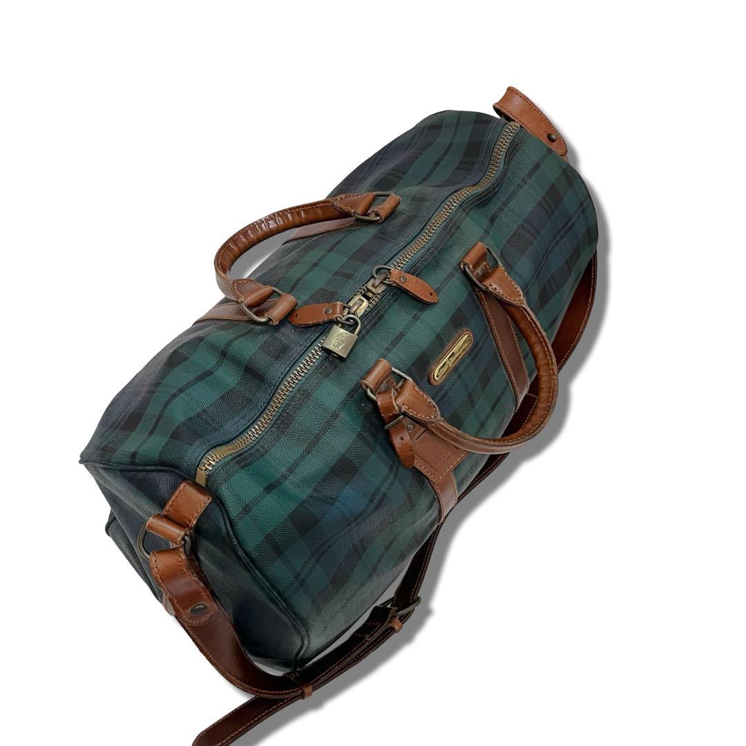 人気　ラルフローレン ブラックウォッチ　2way ボストンバッグ　特大