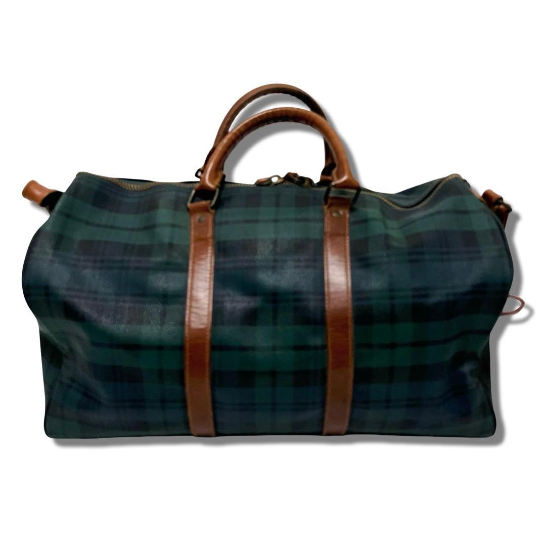 人気　ラルフローレン ブラックウォッチ　2way ボストンバッグ　特大