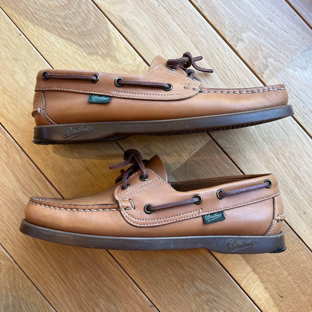 ヒ*ん様 【美品】paraboot パラブーツ BARTH レザー キャメル