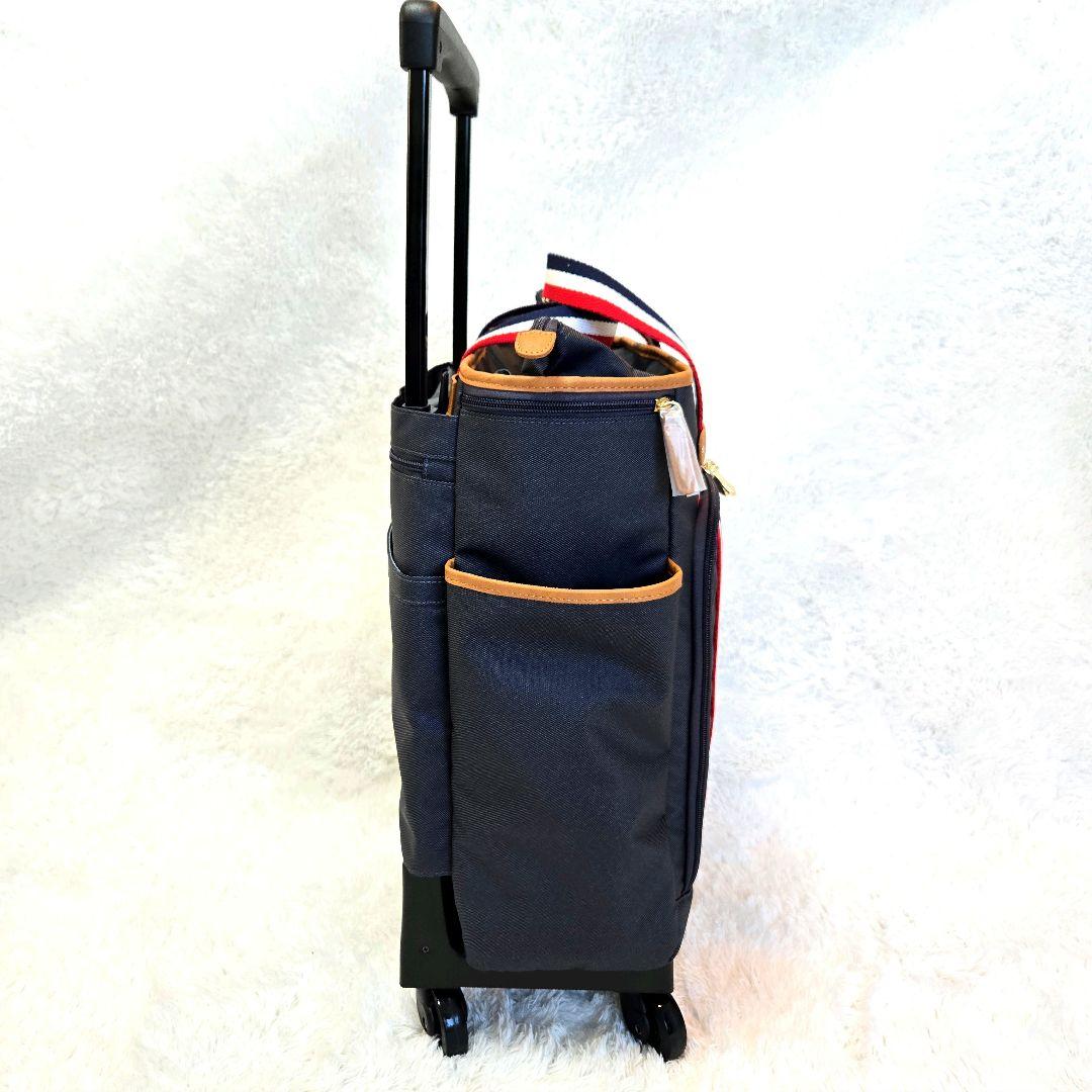 限定値下☆新品 スワニー トリコロール トートキャリーバッグ ネイビー 旅行