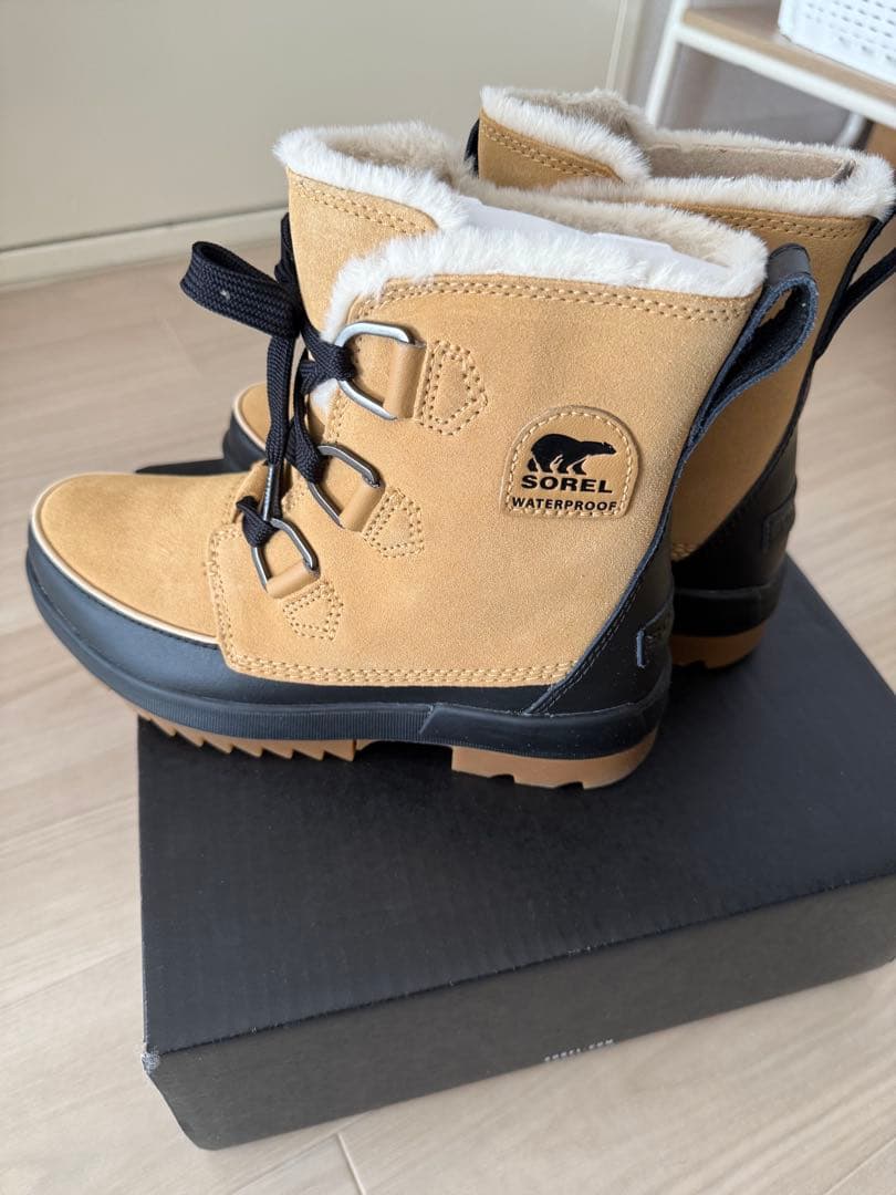 【新品未使用】SOREL スノーブーツ ティボリIV 25cm キャメル
