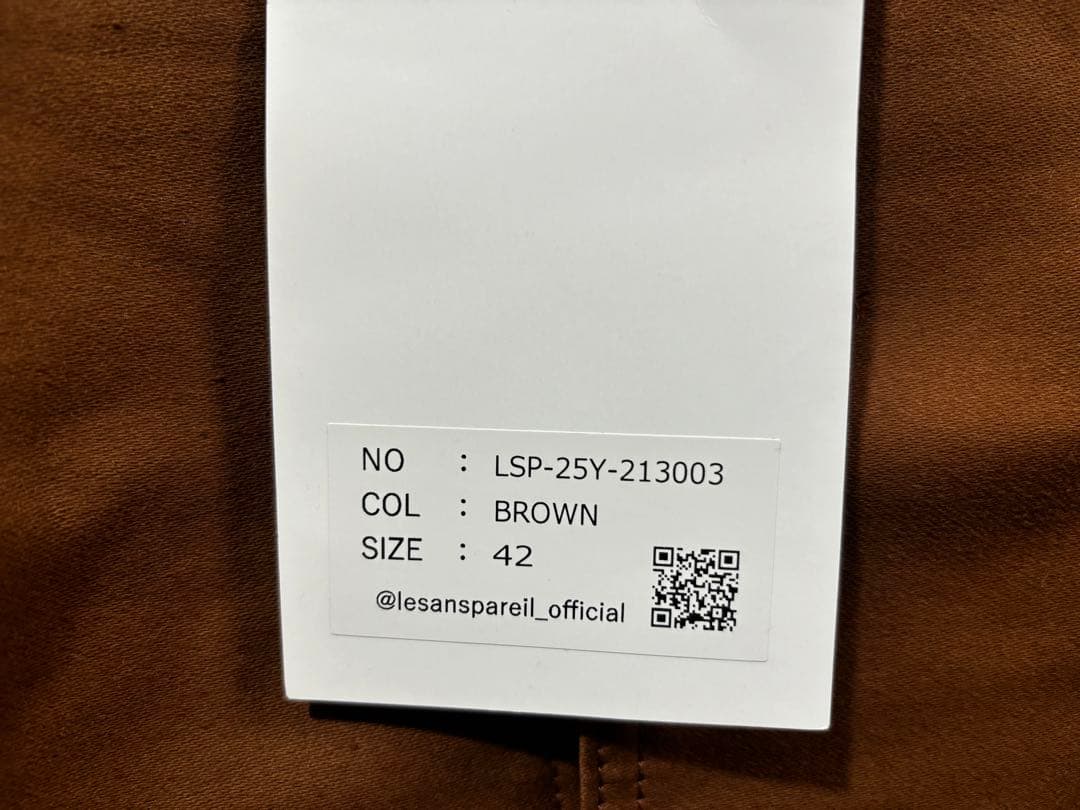 ジャケット・アウター le sans pareil moleskin jacket brown 42