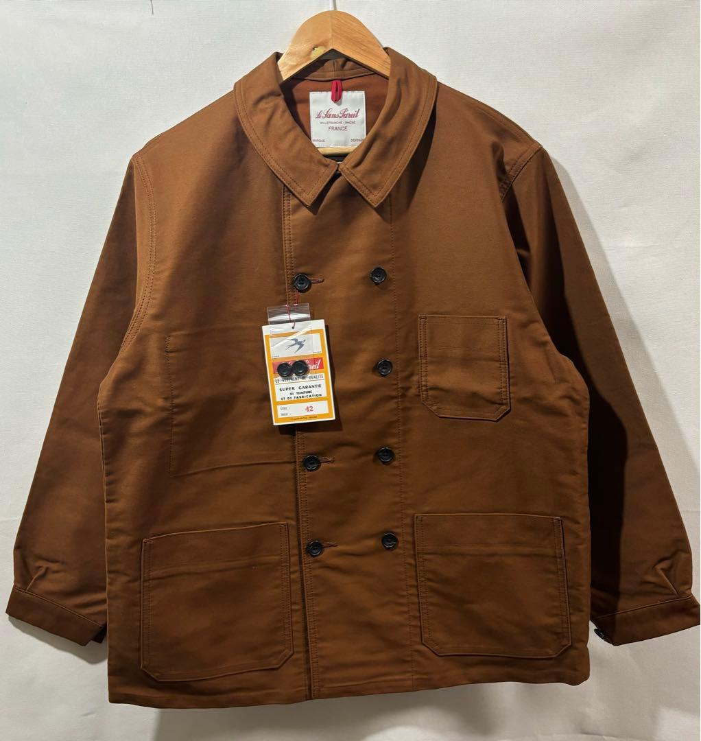 ジャケット・アウター le sans pareil moleskin jacket brown 42