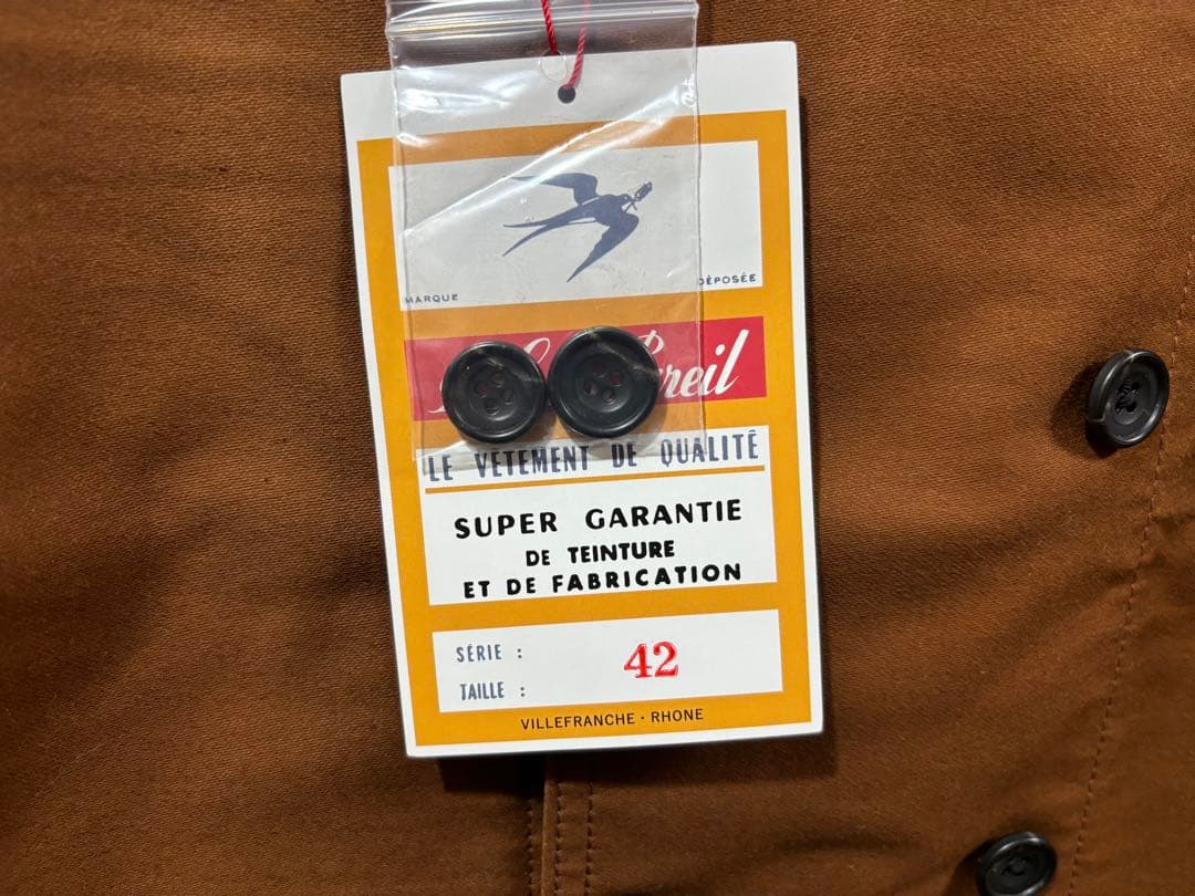 ジャケット・アウター le sans pareil moleskin jacket brown 42