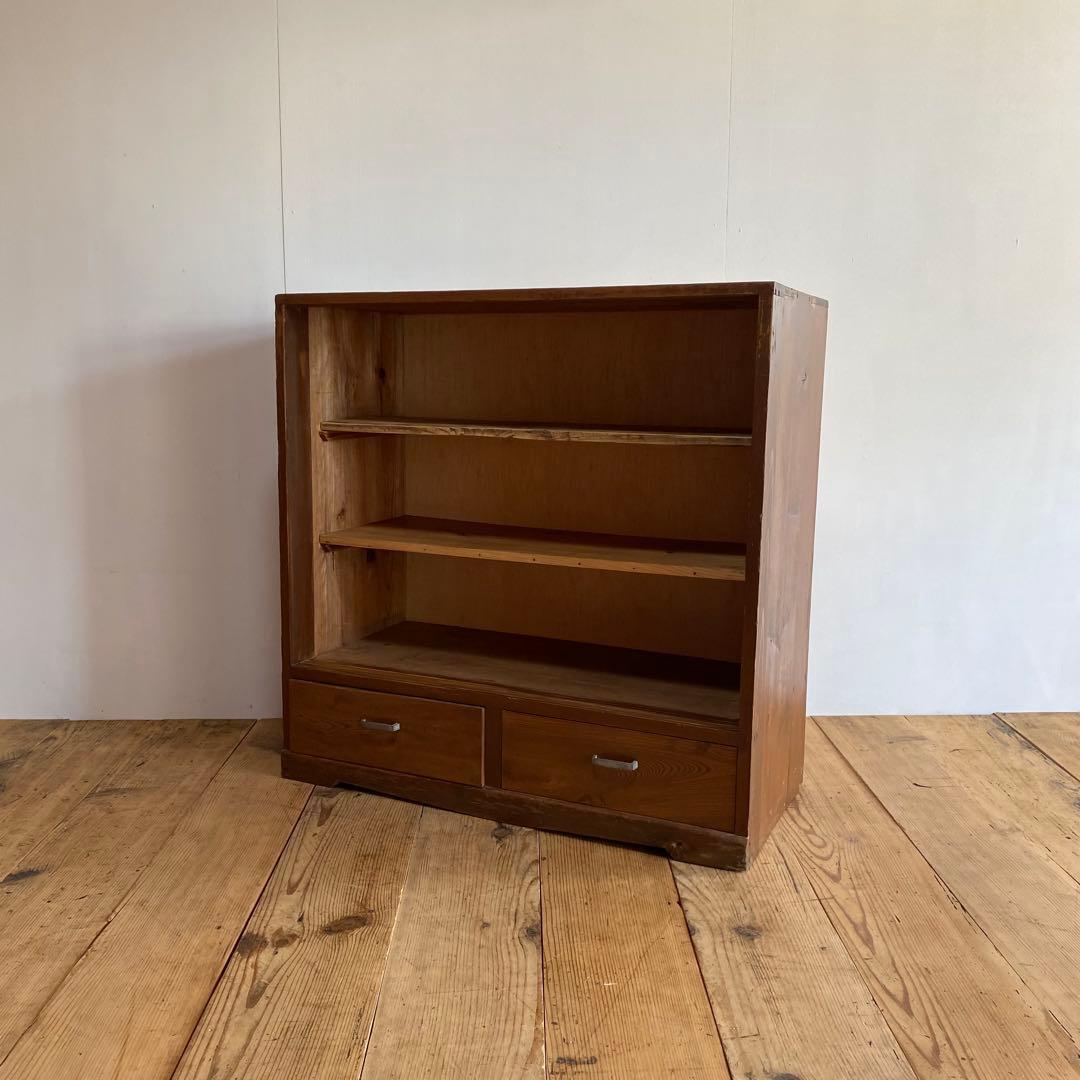 アンティーク オープンラック 木製棚 チェスト 食器棚 本棚 z895