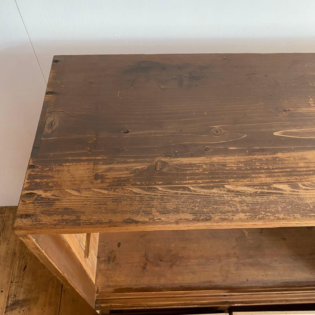 アンティーク オープンラック 木製棚 チェスト 食器棚 本棚 z895