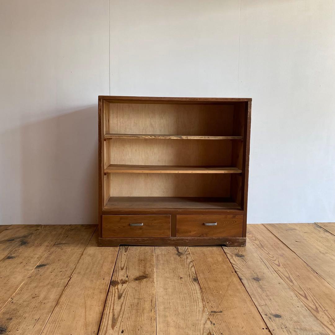 アンティーク オープンラック 木製棚 チェスト 食器棚 本棚 z895