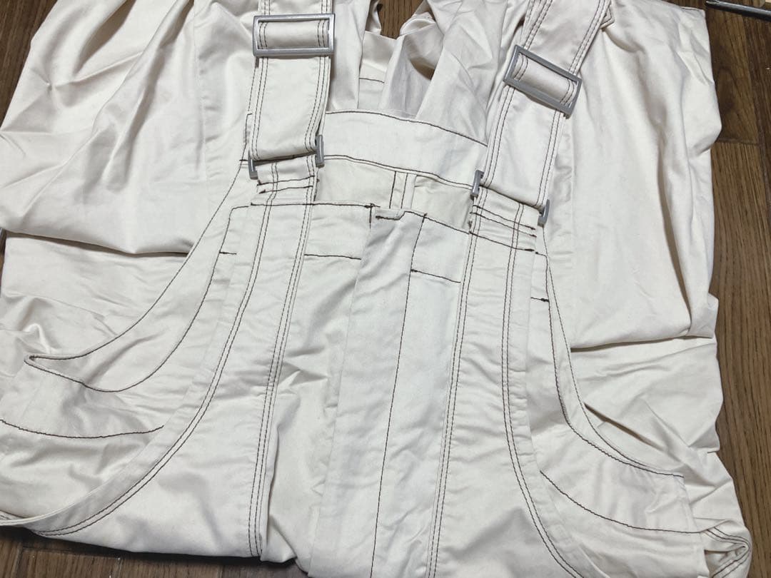 フロントジップコットンサロペット