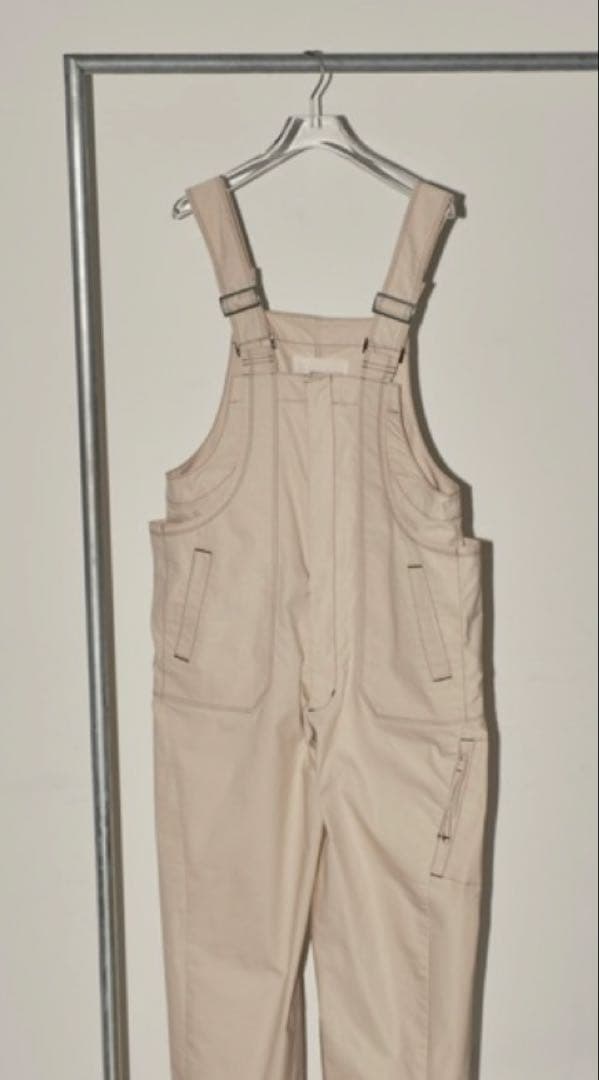 フロントジップコットンサロペット