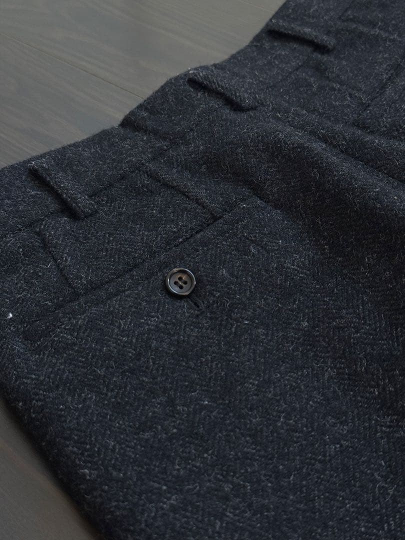 80s コムデギャルソン　オム　ドゥ　ウール　ツイード　メルトン　　スラックス