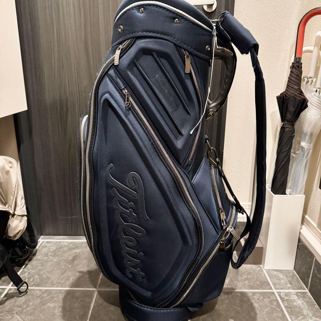 タイトリスト メルセデス ベンツ キャディバッグ ゴルフバッグ ネイビー