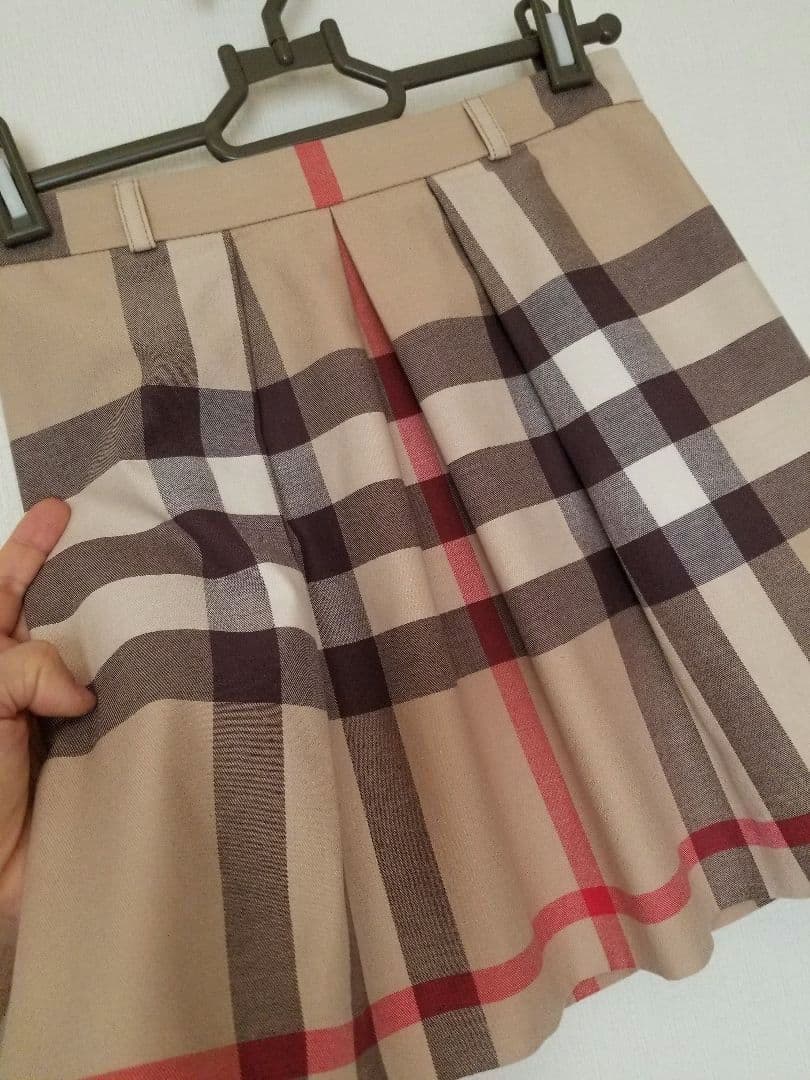 バーバリーキッズスカート 美品 ベージュ ノバチェック150 160