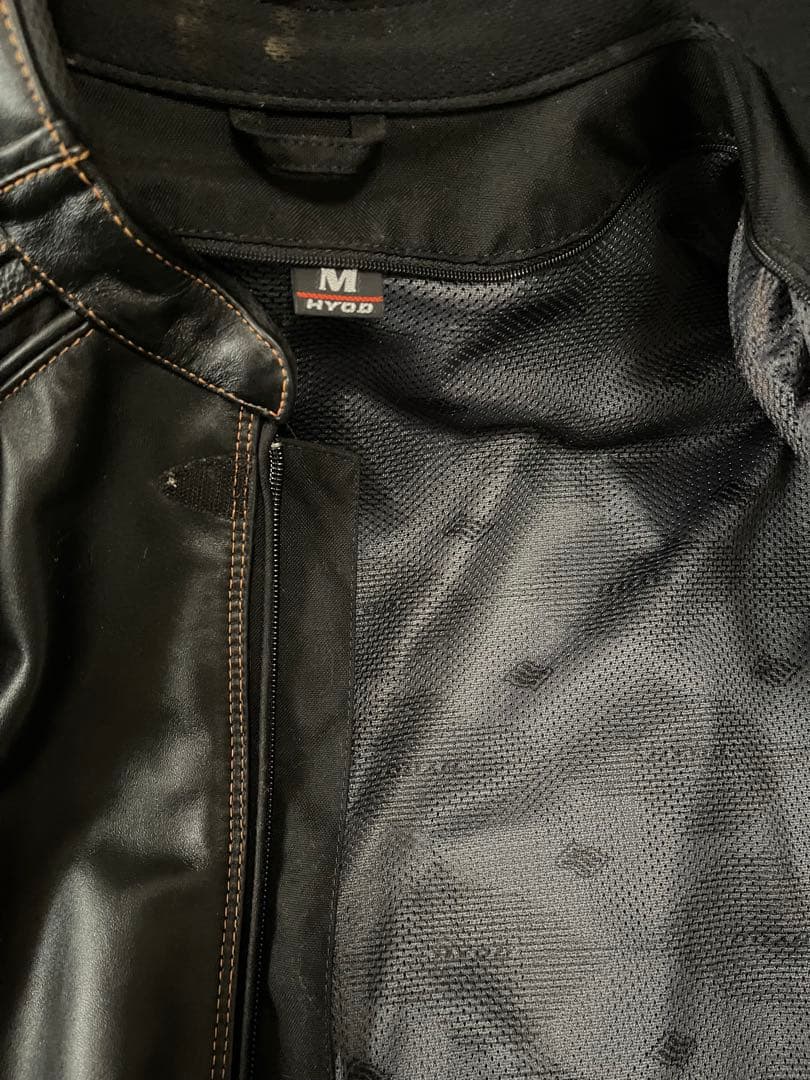 hyodoレザージャケット・ブーツアウトパンツ　サイズＭ