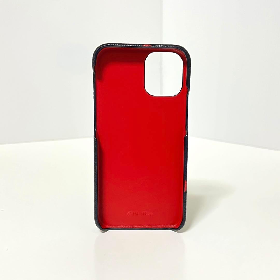 ☆【未使用品】miu miu ミュウミュウ iPhone12 mini ケース