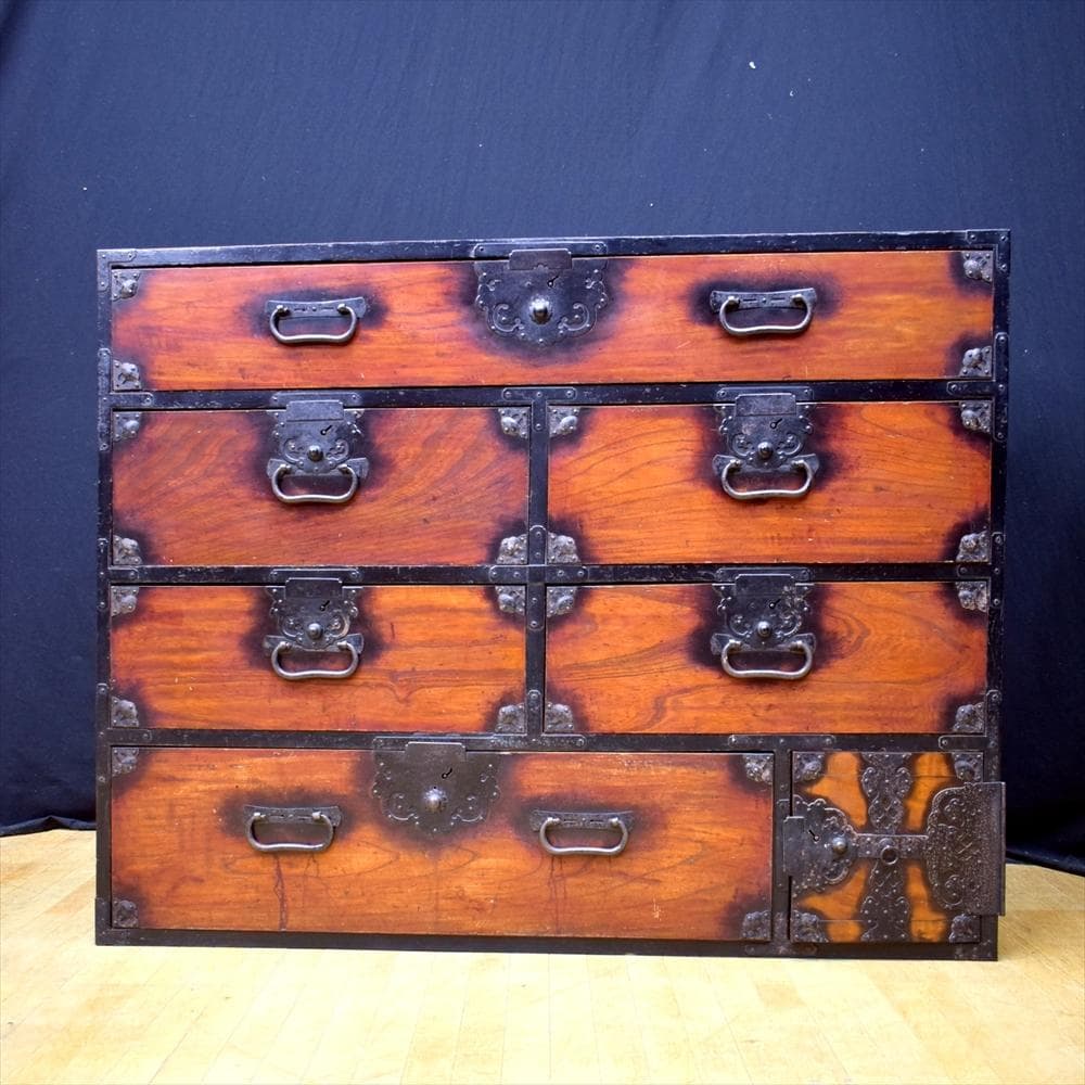 古民具　民芸家具　時代箪笥　整理箪笥　箪笥　たんす　タンス　チェスト　レトロ