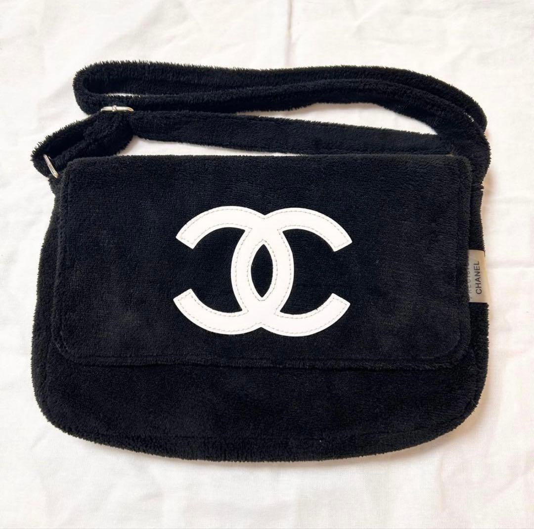 CHANEL シャネル ノベルティ ココマーク ショルダー バッグ ブラック