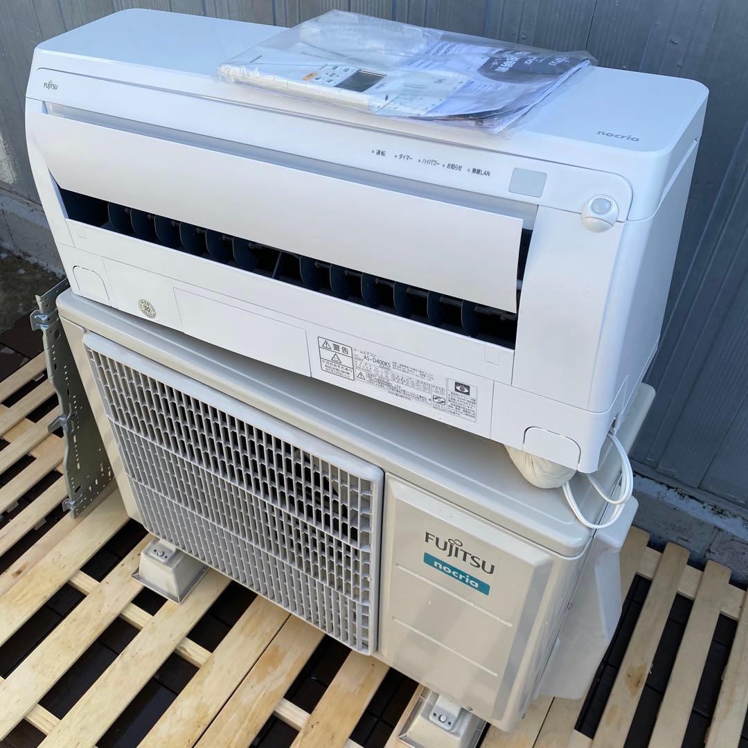 美品 富士通 2021年製 ノクリア ルームエアコン 主14畳 無線LAN内蔵