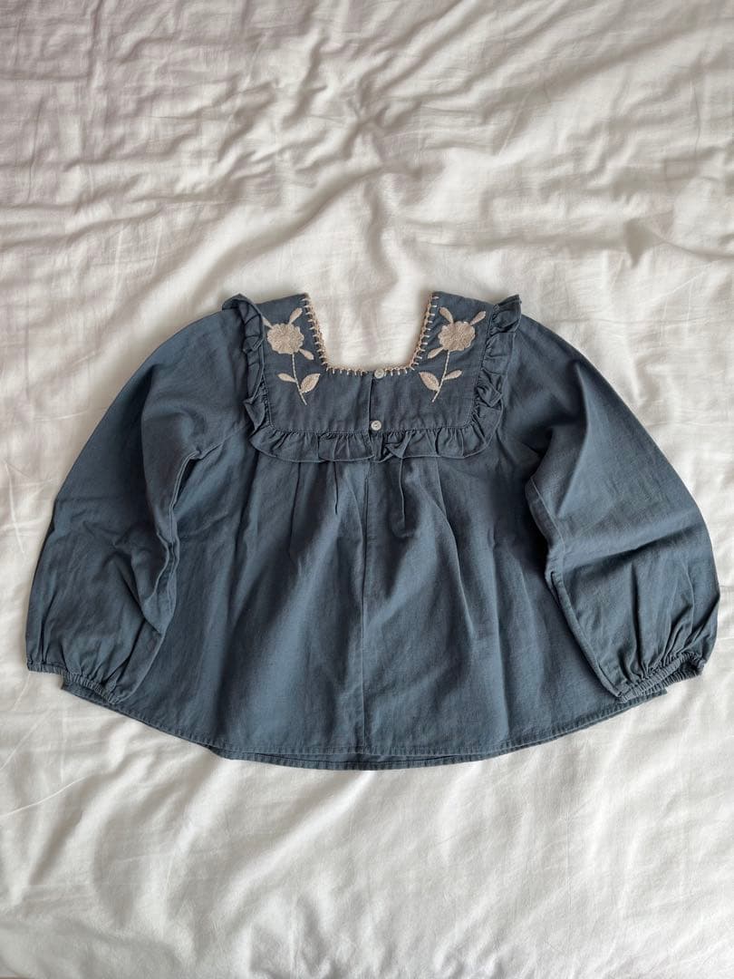 く*る様 Apolina x Misha&Puff コラボ ブラウス 3-5y