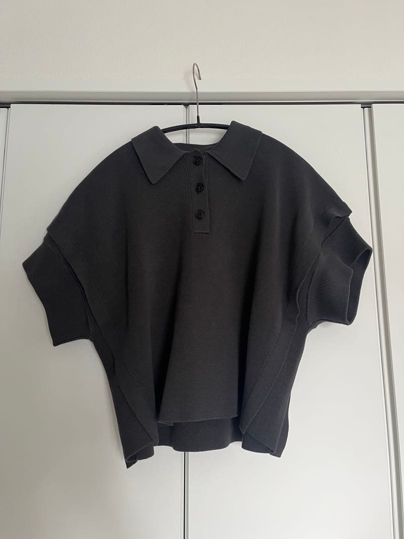 rimark style polo knit グレー