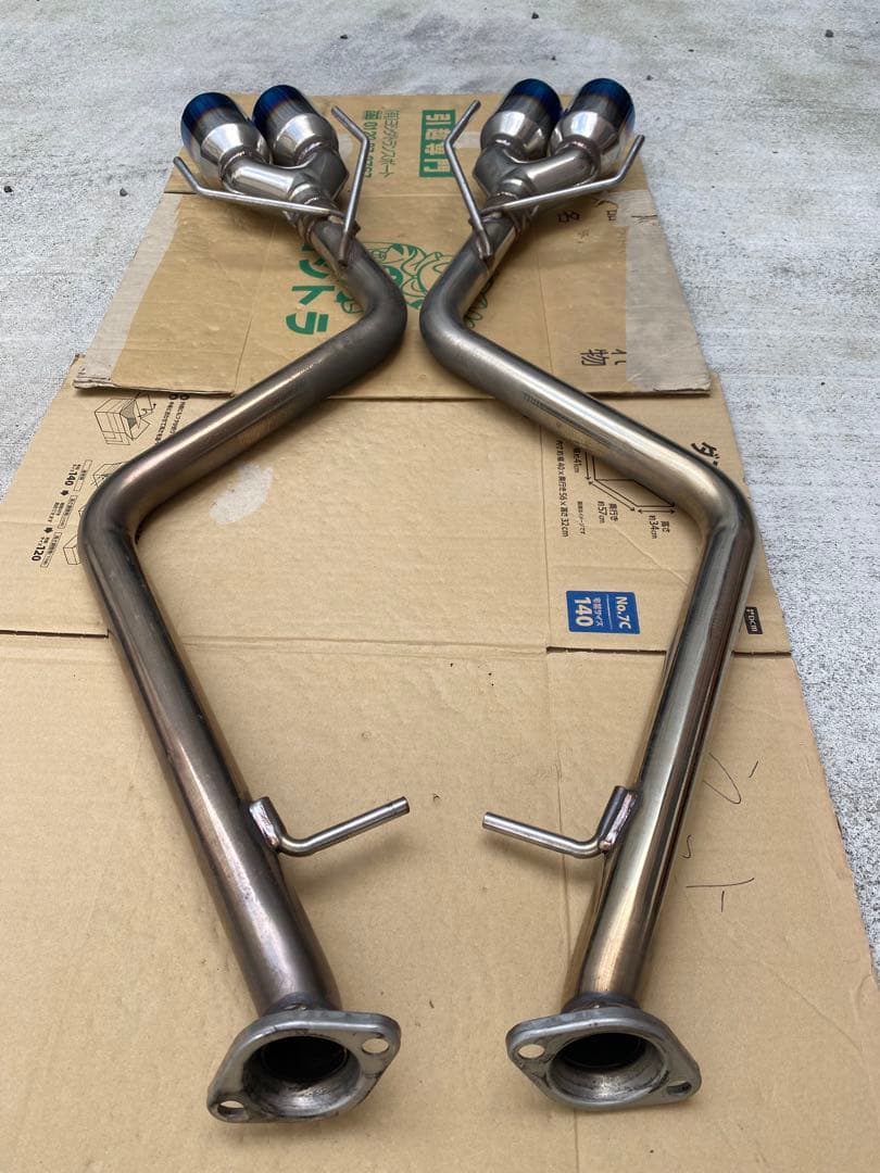 スリーキャッツ製 GSC10 RC350 4本出し 直管 ストレート マフラー