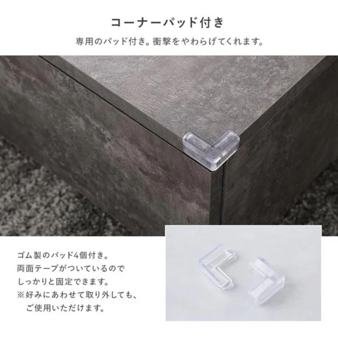 モダンセンターテーブル ストーングレー　1/2