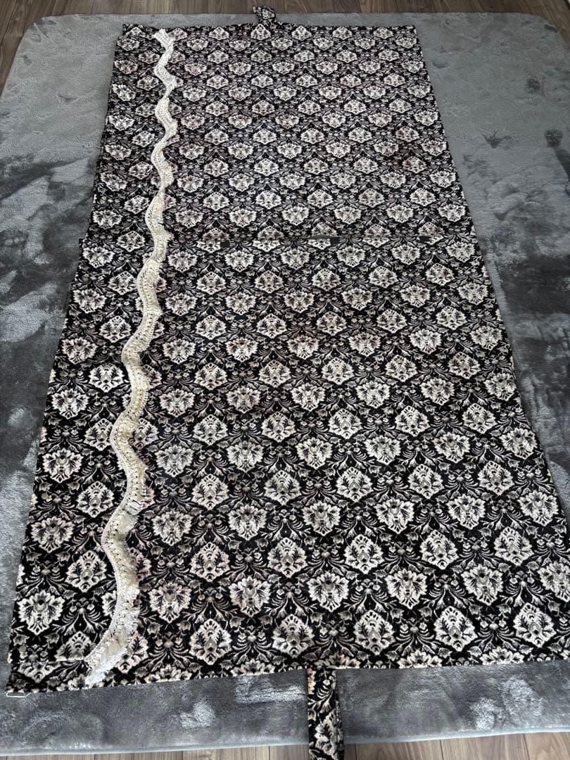 金華山　新格子　センターカーテン