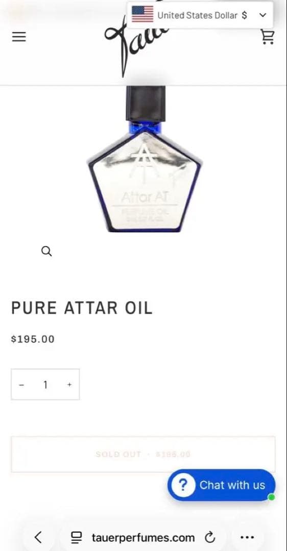 タウアー　Tauer Attar AT 5ml 新品未開封