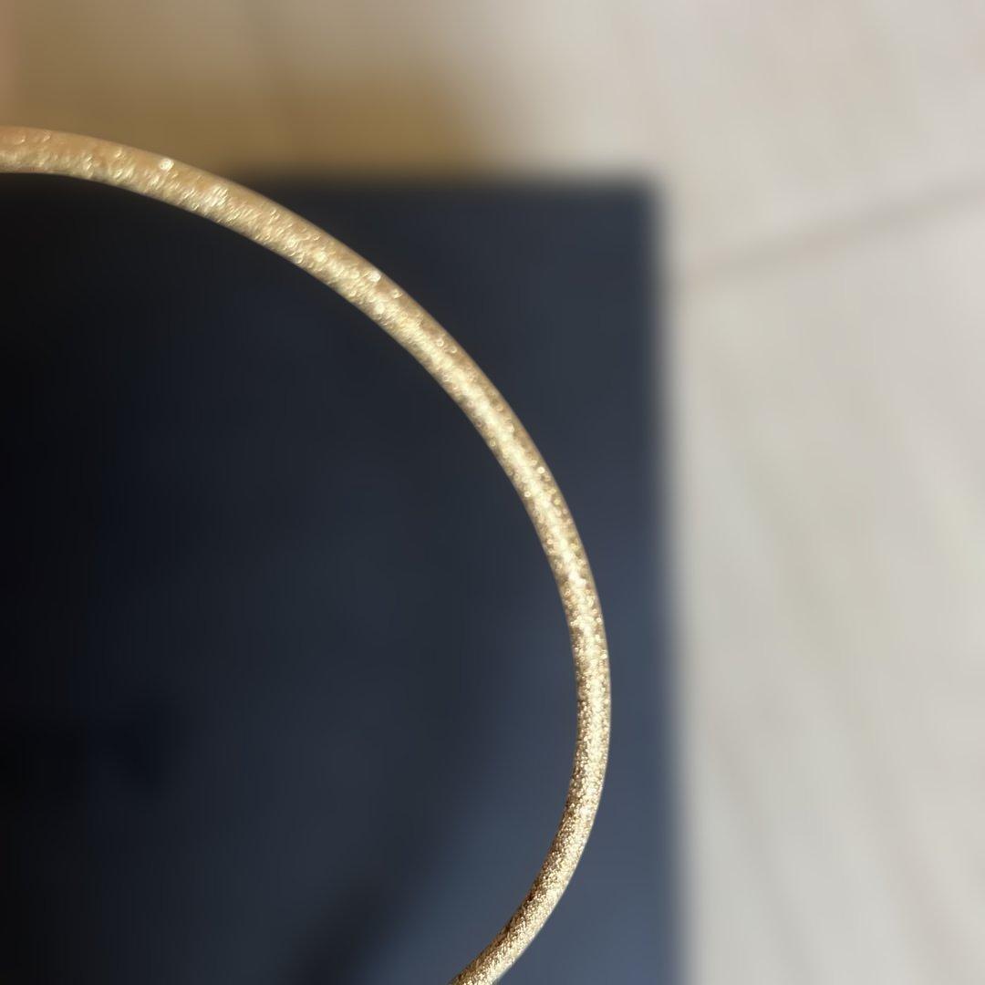 １８金　イタリアンジュエリーバングル 直径約10cm gstv