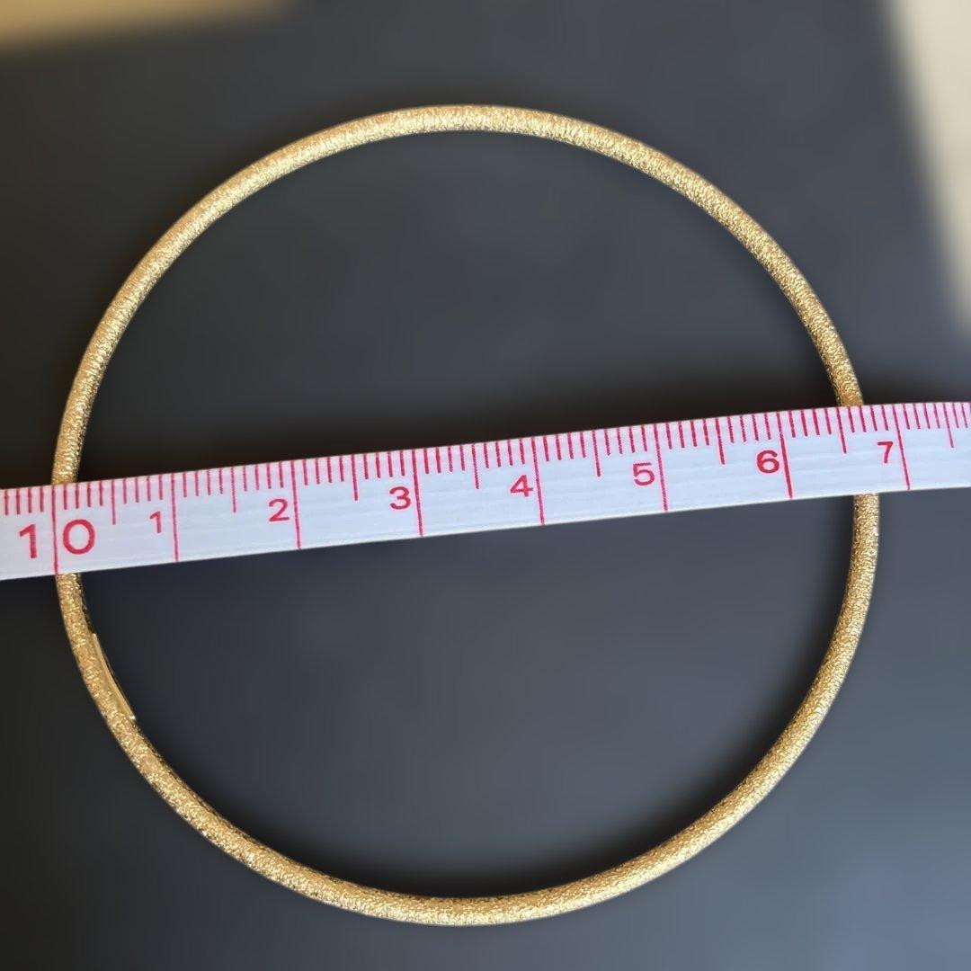 １８金　イタリアンジュエリーバングル 直径約10cm gstv