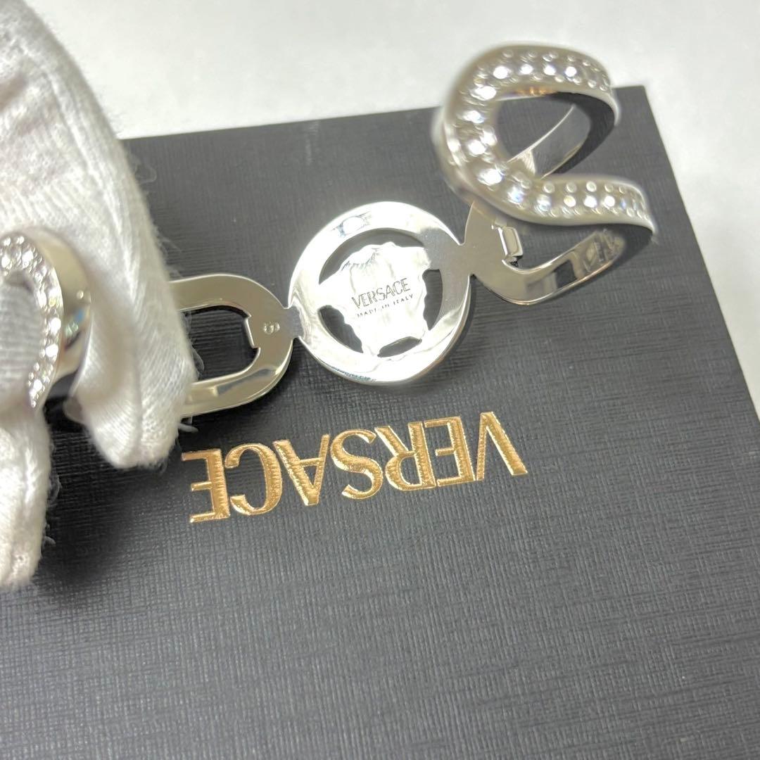 未使用級✨️VERSACE クリスタル メドゥーサ95 カフ ブレスレット 現行