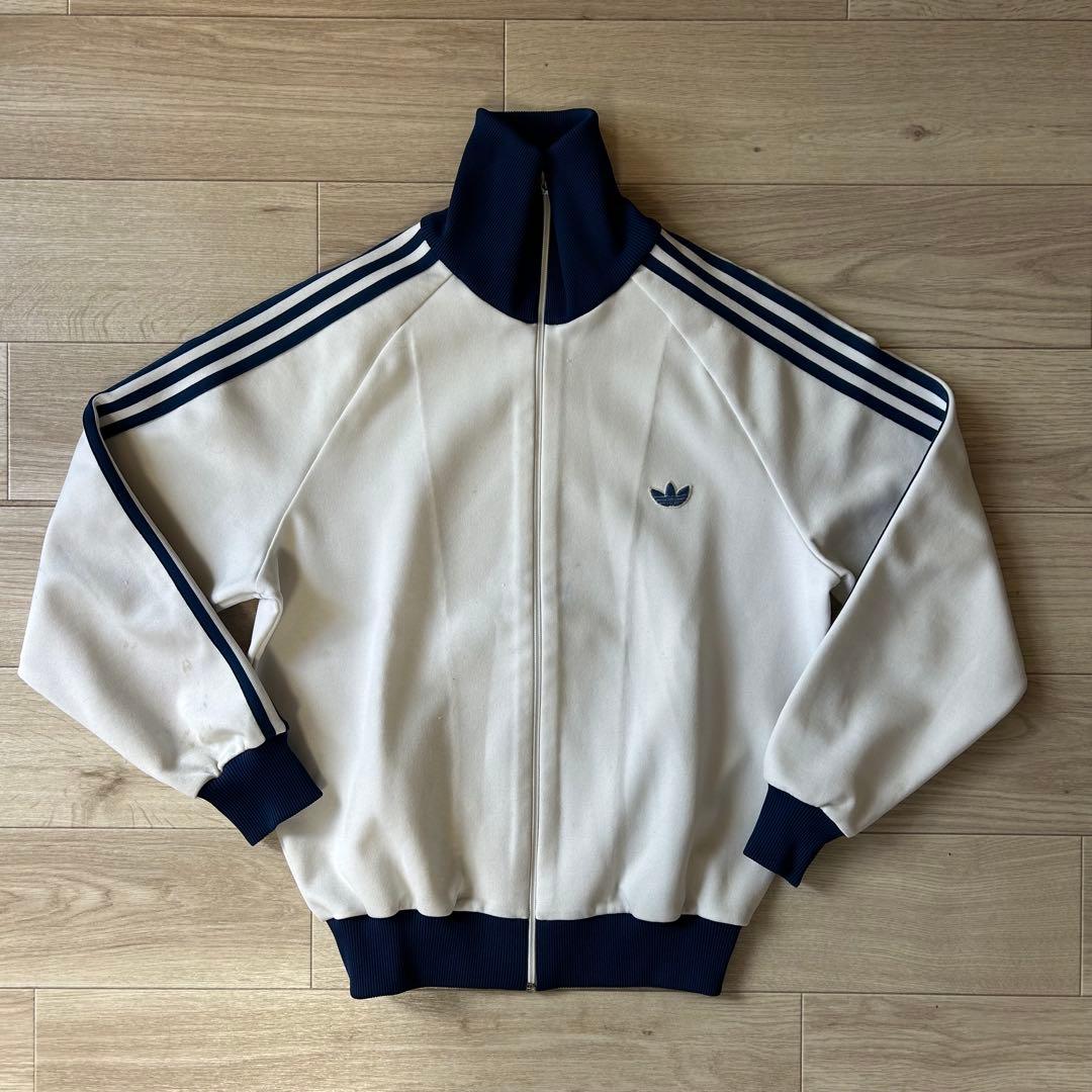 【希少】80s old adidas track jacket 3号デサント製