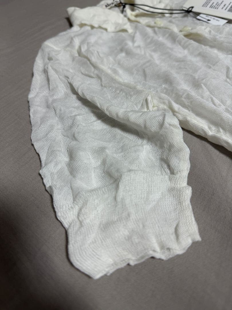 Auralee ホワイト ポロシャツ 五分袖 新品