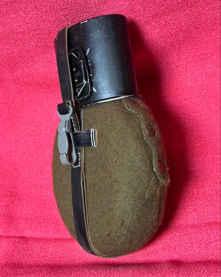 【専用】WWⅡドイツ軍／M31型アルミカップ付水筒＆兵下士官用ストレートスコップ