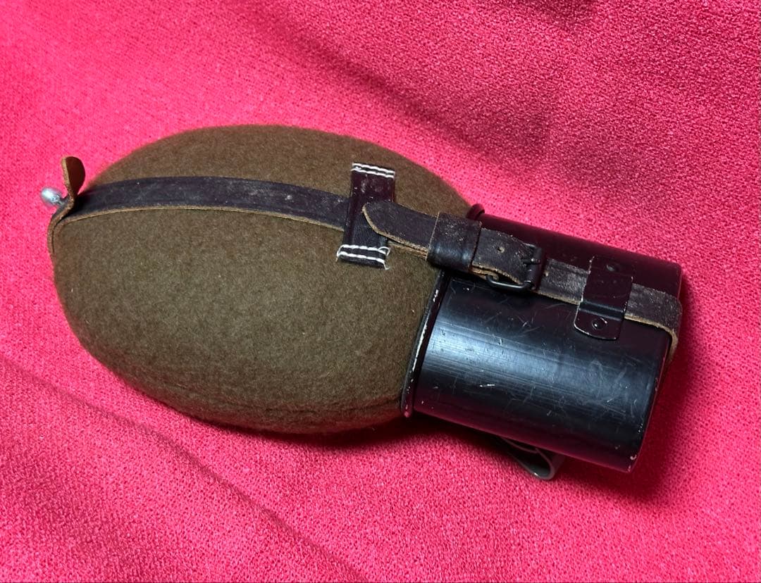 【専用】WWⅡドイツ軍／M31型アルミカップ付水筒＆兵下士官用ストレートスコップ