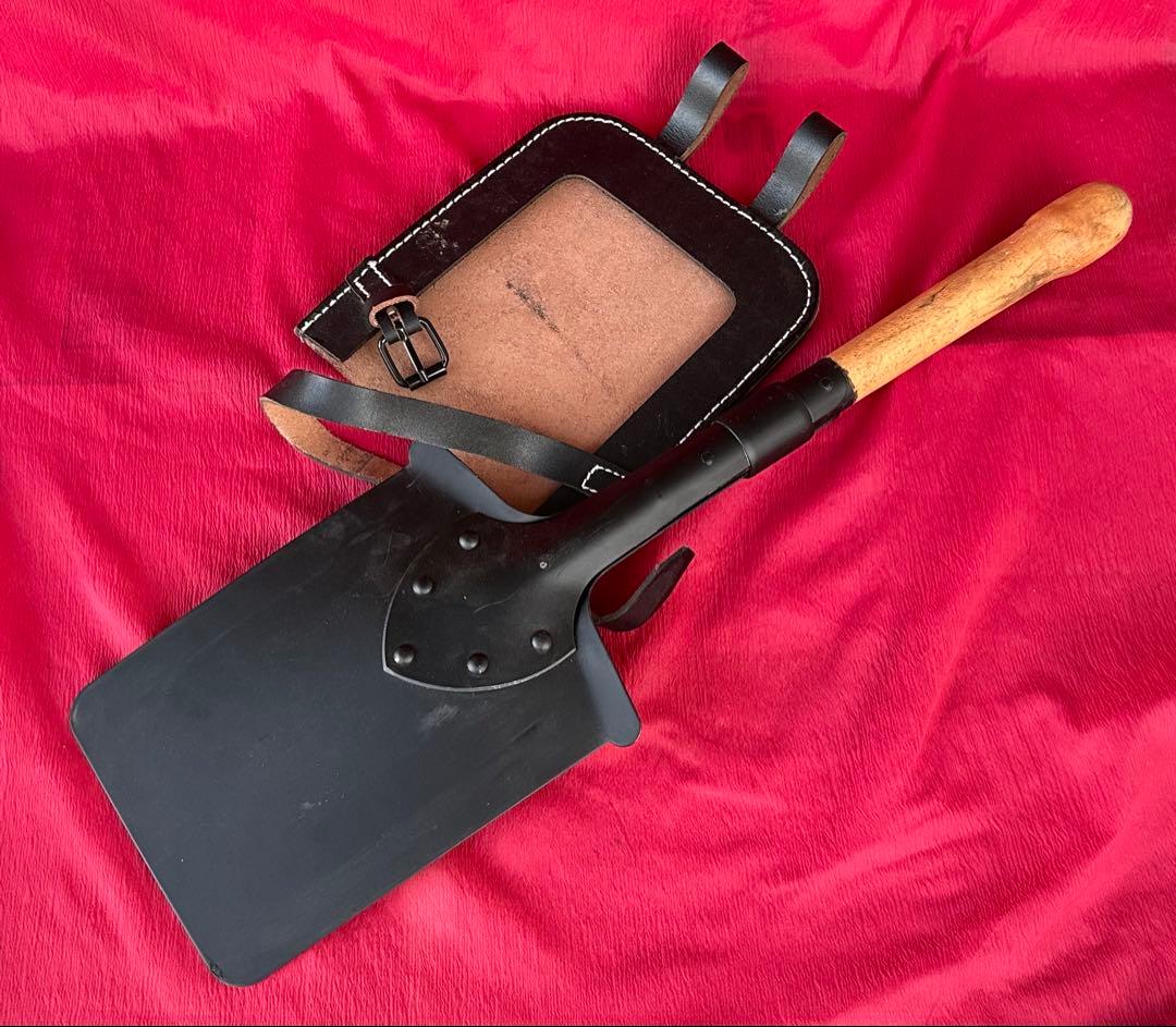 【専用】WWⅡドイツ軍／M31型アルミカップ付水筒＆兵下士官用ストレートスコップ