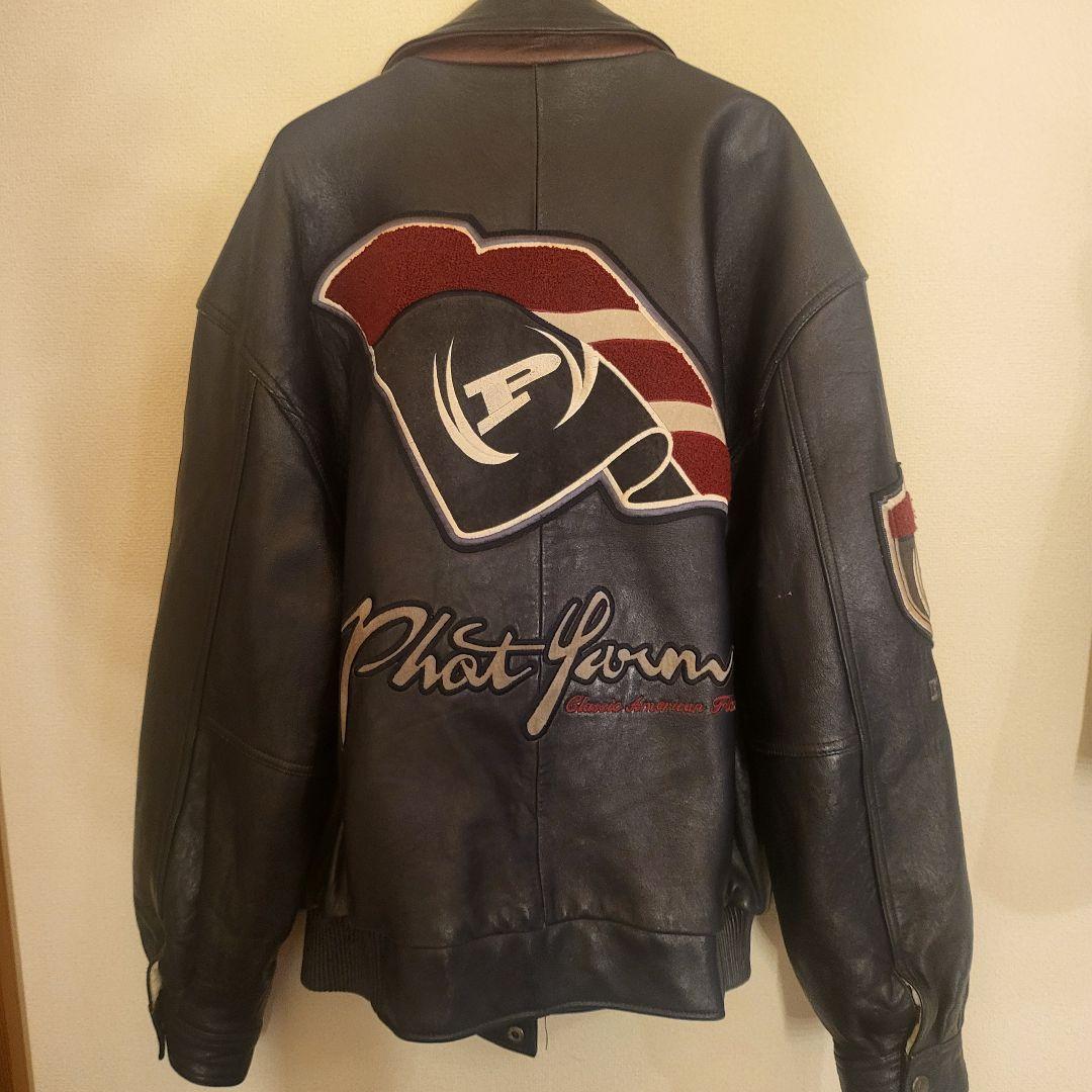 phat farm　ファットファーム　レザースタジャン　2XL ジャケット