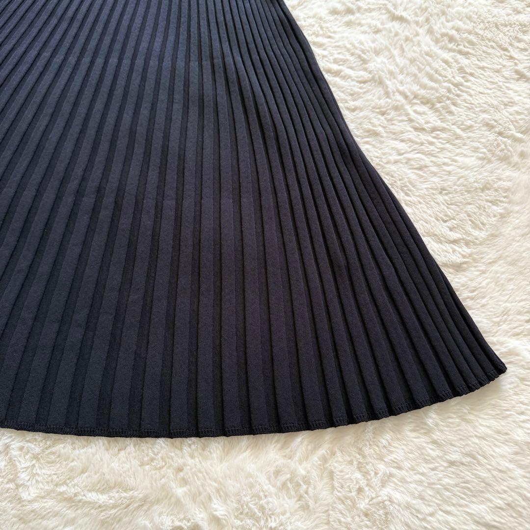 極美品✨ Max Mara 最高級白タグ ロングワンピース 黒　伸縮性