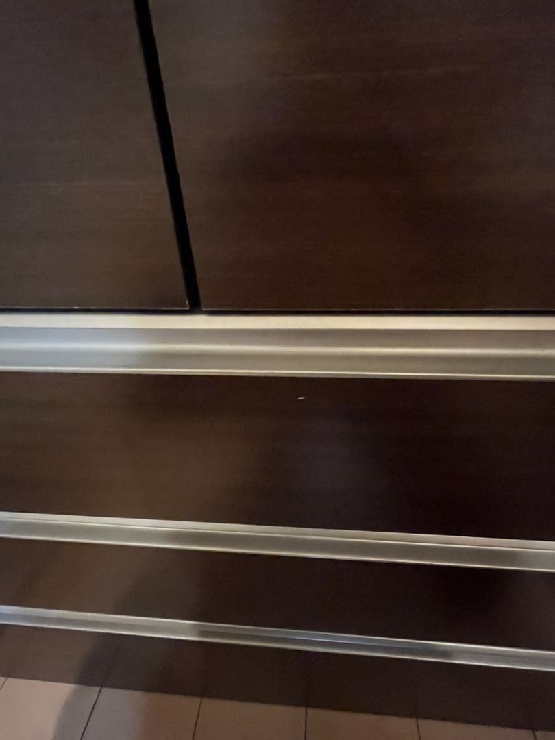 ニトリ　ダークブラウン 木製 チェスト 4段