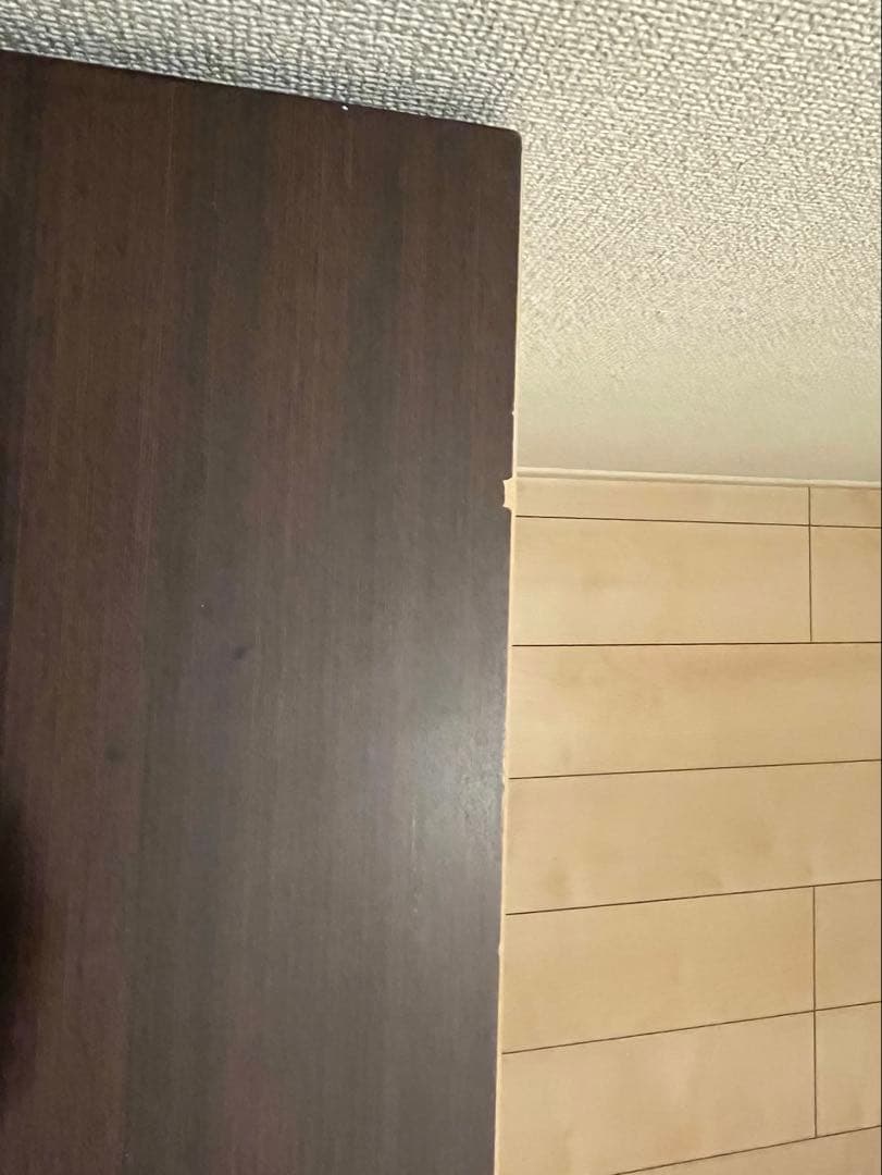 ニトリ　ダークブラウン 木製 チェスト 4段