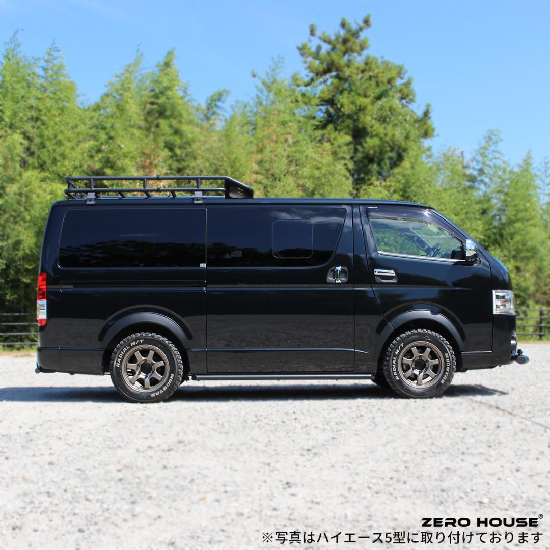 ハイエース フロント バンパーガード スキッドバー マットブラック 標準