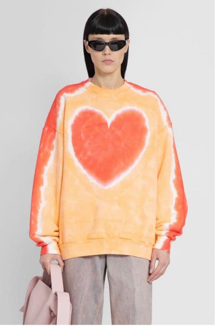 acne studios タイダイ　ハート　スウェット