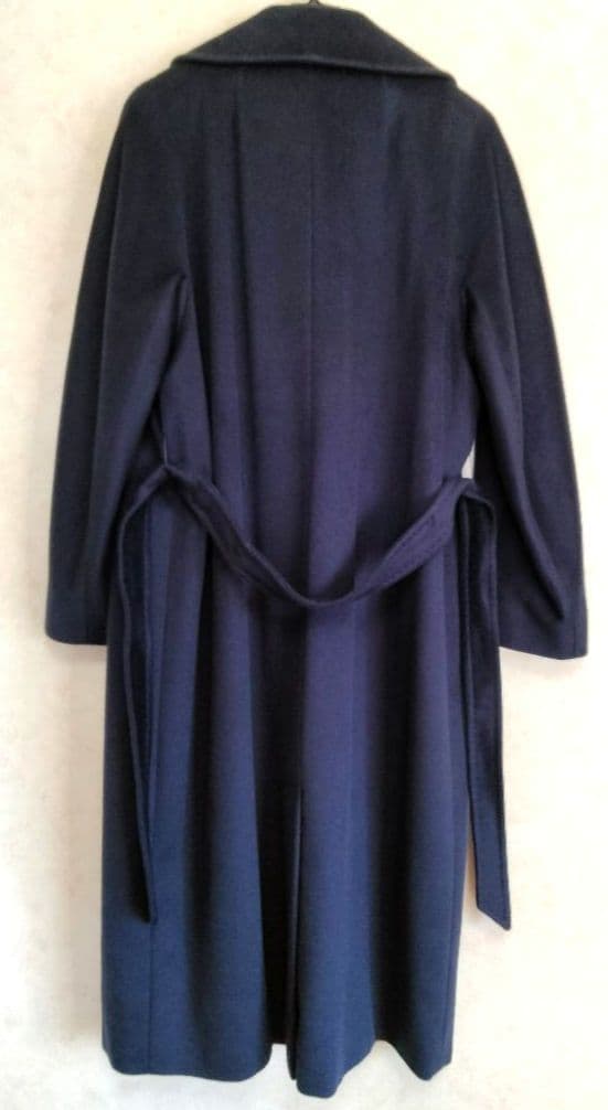 マックスマーラ　ウィークエンド　ダークブルー ロングコート 40　レディース