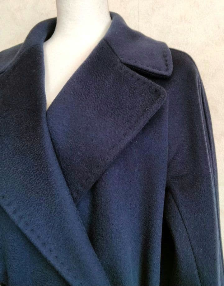 マックスマーラ　ウィークエンド　ダークブルー ロングコート 40　レディース