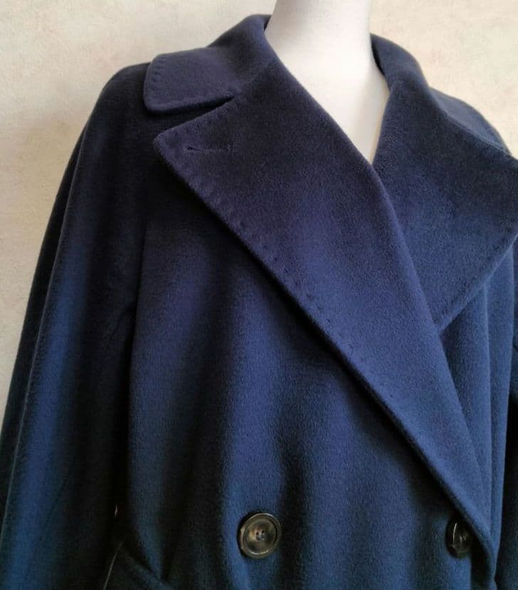 マックスマーラ　ウィークエンド　ダークブルー ロングコート 40　レディース