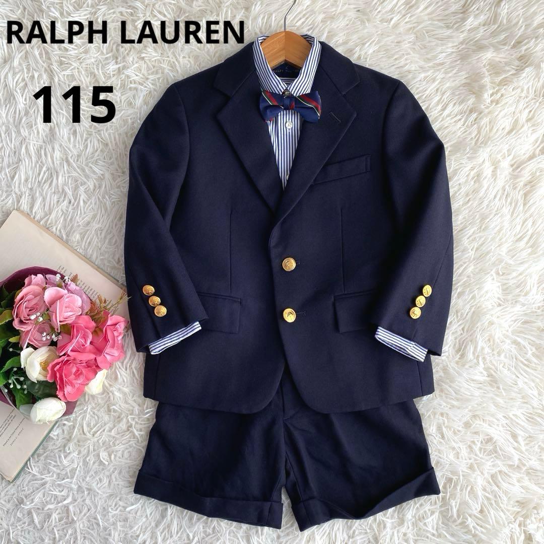 ラルフローレン　4点セット　フォーマル　115 スーツ　紺ブレ　蝶ネクタイ