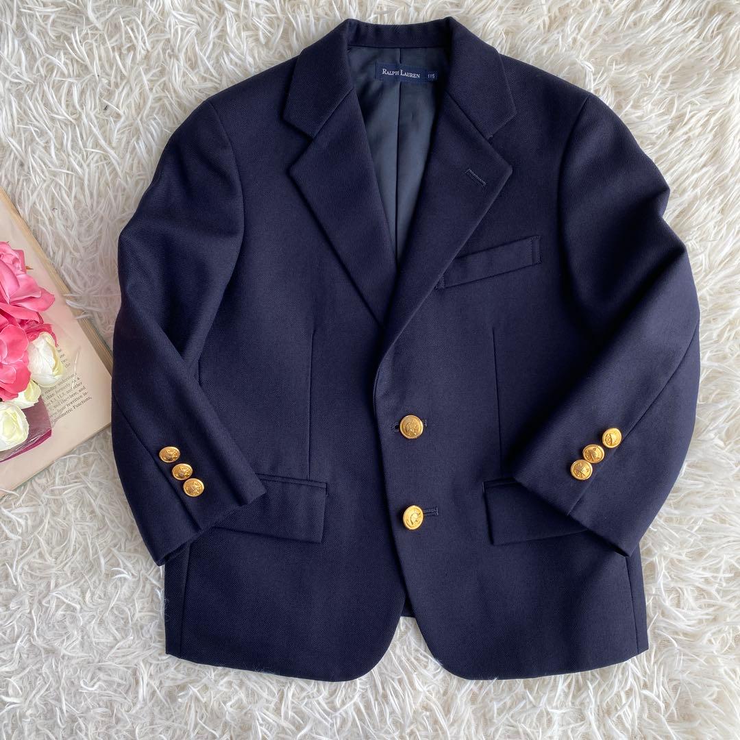 ラルフローレン　4点セット　フォーマル　115 スーツ　紺ブレ　蝶ネクタイ