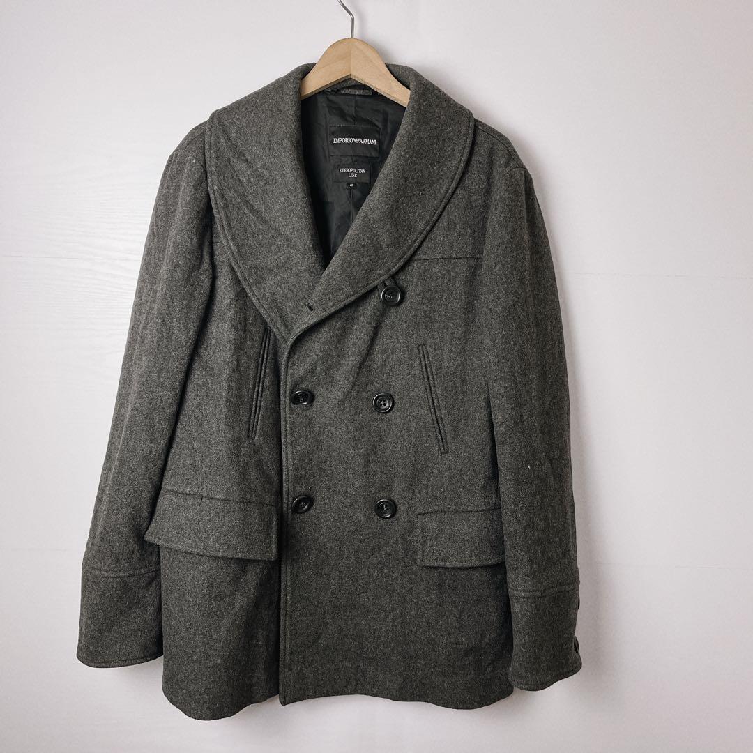 エンポリオアルマーニ　メンズ　ウール　コート　ダブル　40 アウター