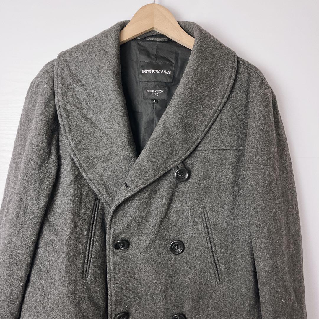 エンポリオアルマーニ　メンズ　ウール　コート　ダブル　40 アウター