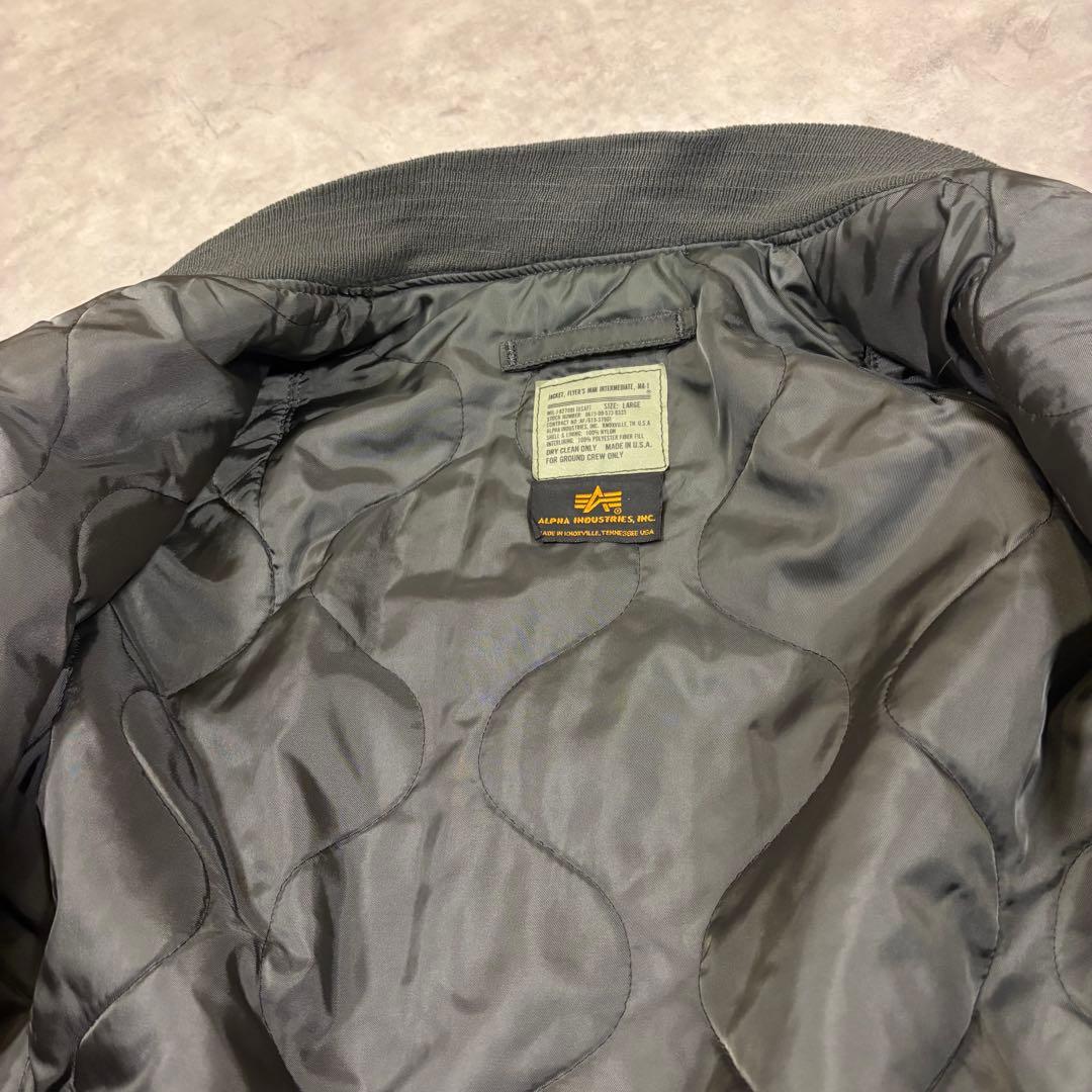 USA製 ALPHA MA-1 flight jacket L