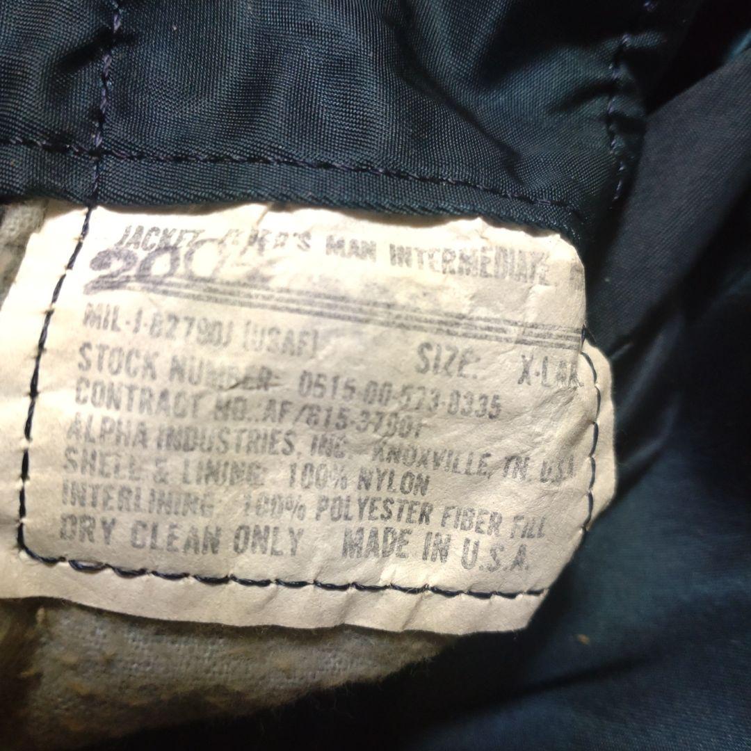 ALPHA MA-1　ジャケット XLARGE